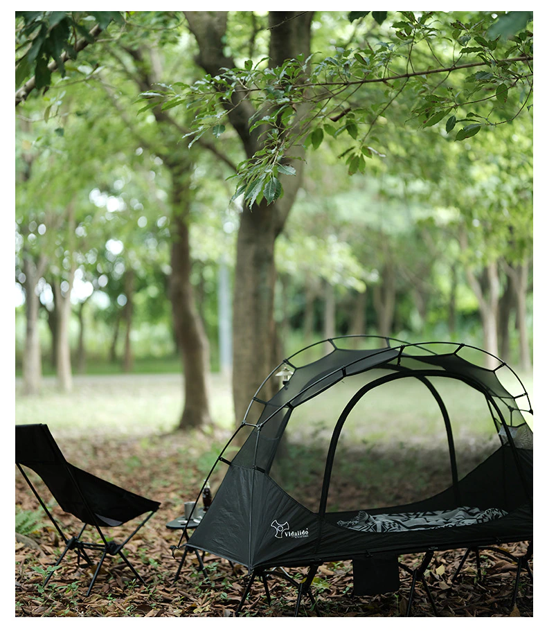 Cheap Goat Tents Folding Bed Tent 1 Person Ultralight Portable Outdoor Hiking Backpacking Camping Cot Tent Single Anti mosquito Waterproof Net   